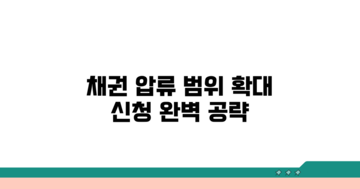 채권 압류 범위 확대 신청 방법