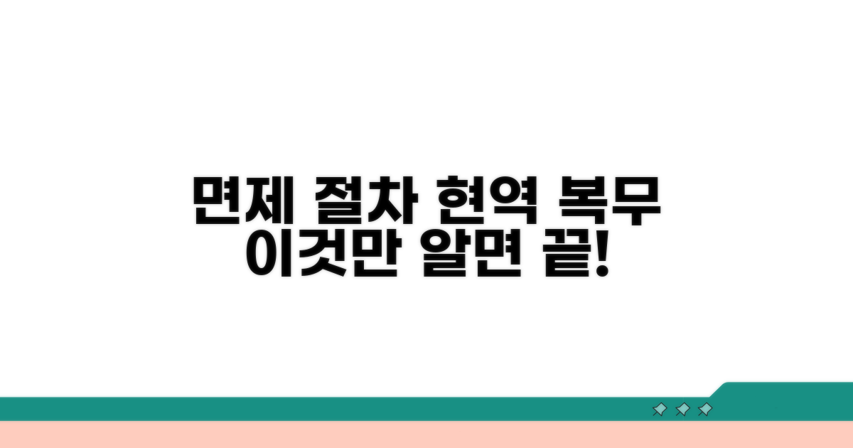 현역 면제 절차 안내