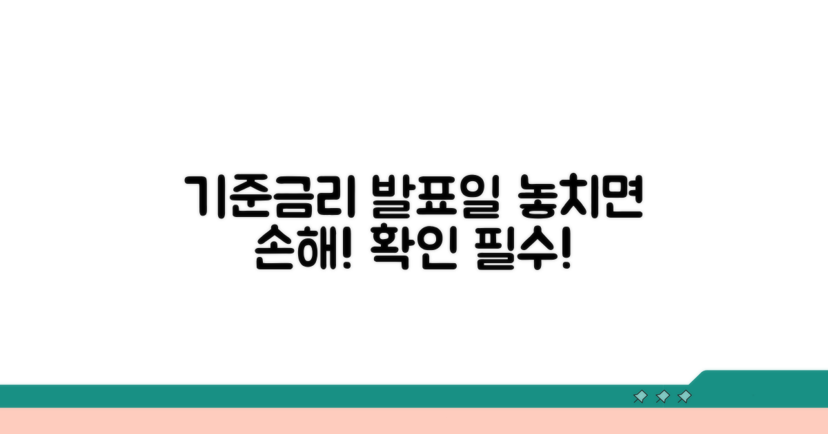 기준금리 발표일 확인