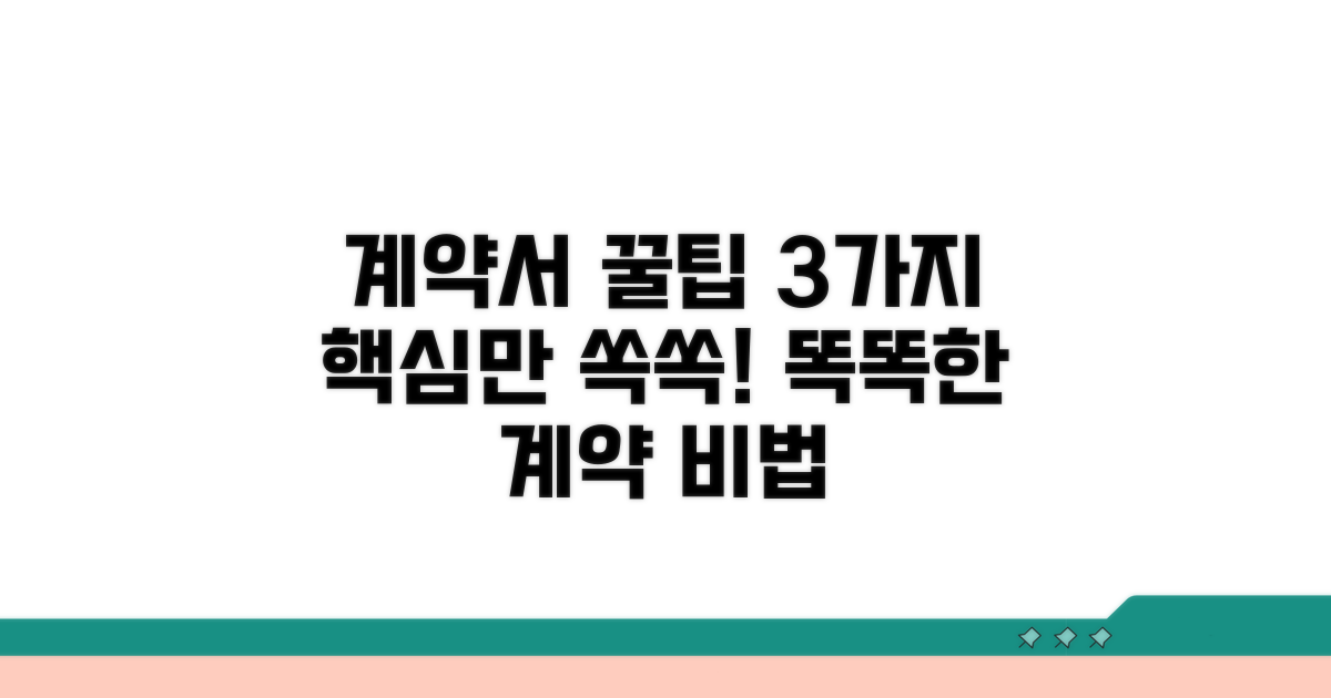 계약서 활용 꿀팁 3가지