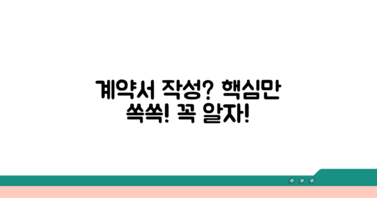 계약서 작성 시 꼭 알아둘 것