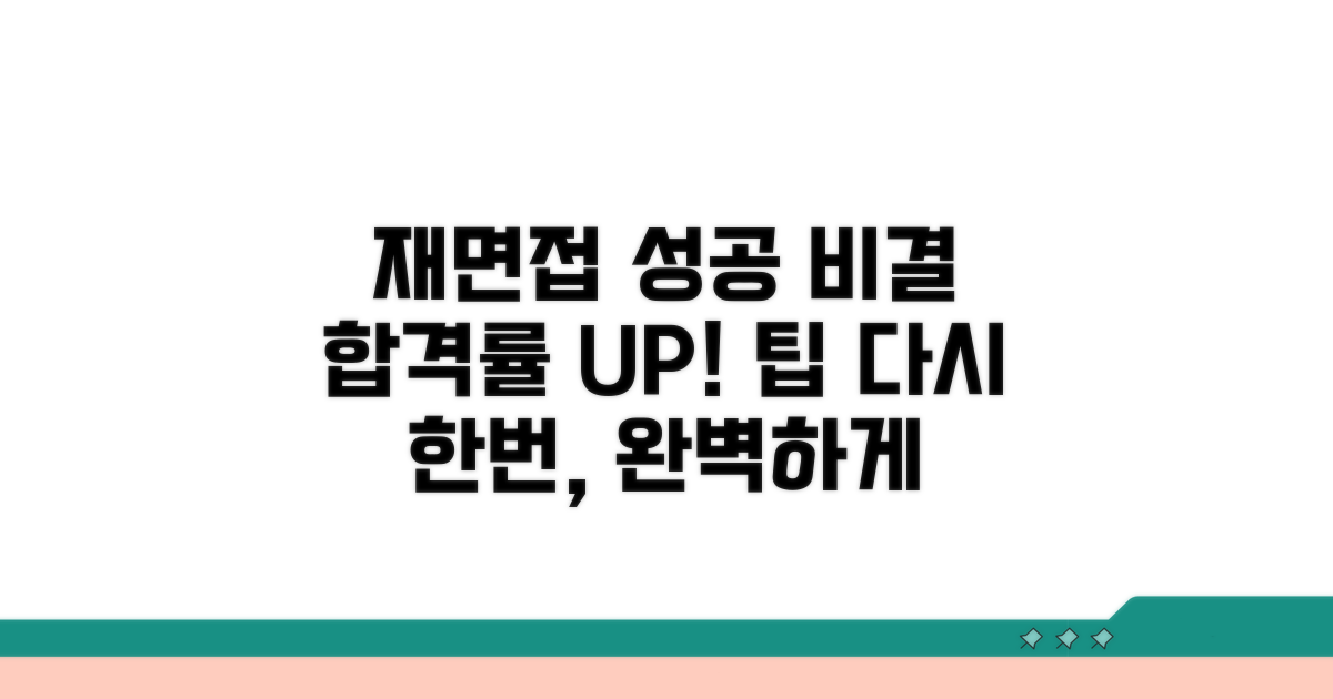 성공적인 재면접을 위한 추가 팁
