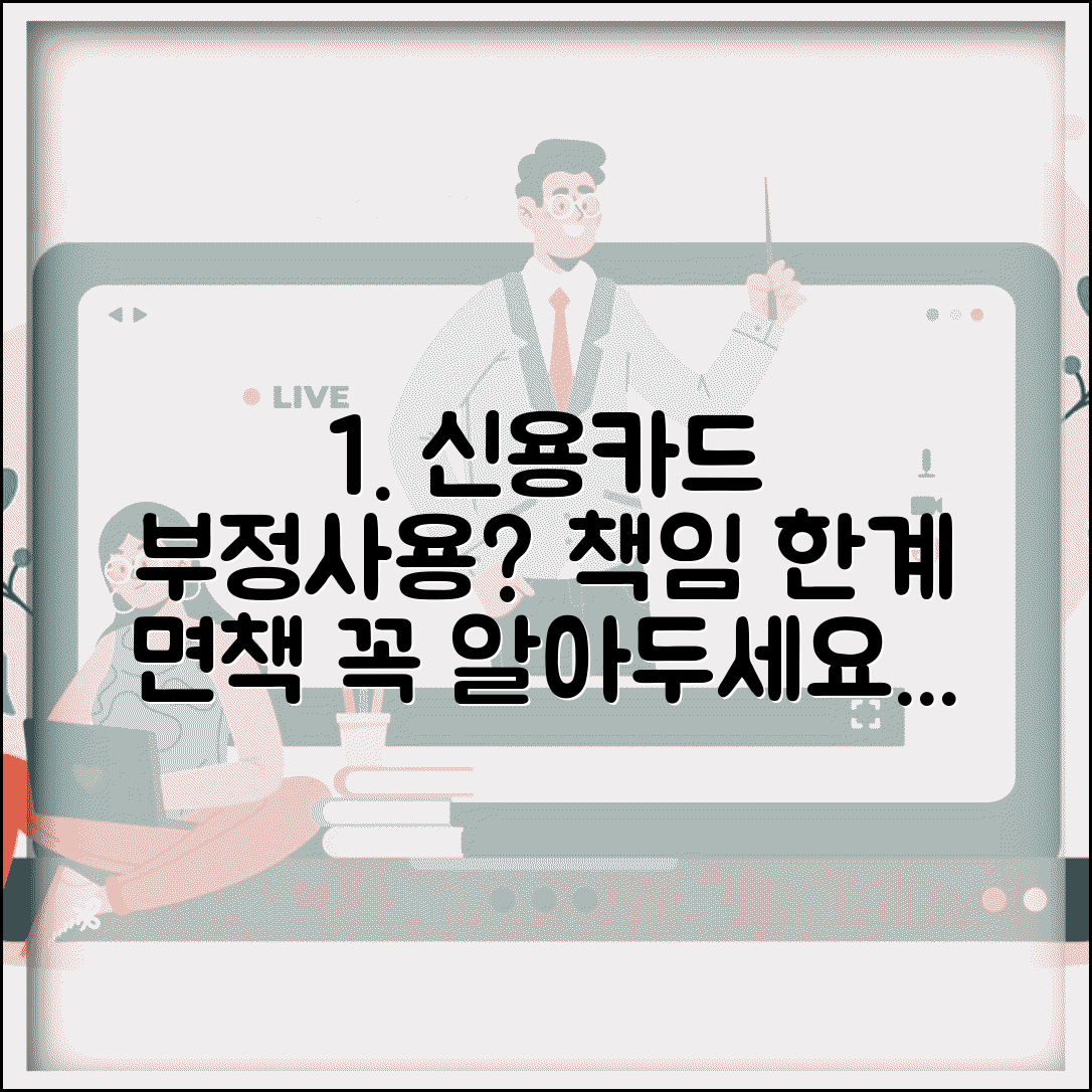 신용카드 부정사용 책임 한계와 면책 규정 총정리