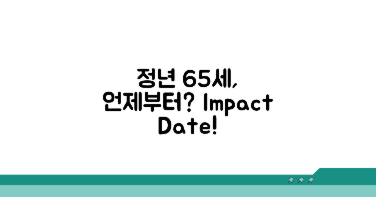 정년연장 65세, 언제부터?