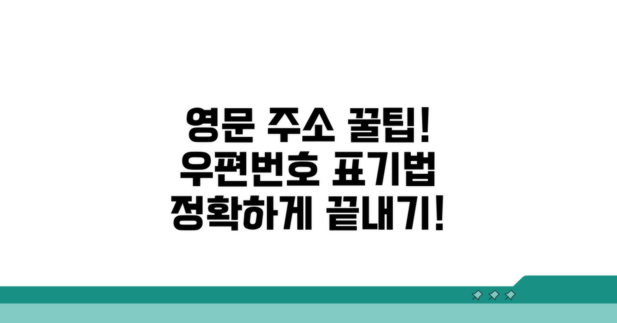 영문 주소 우편번호 표기법 완벽 정리