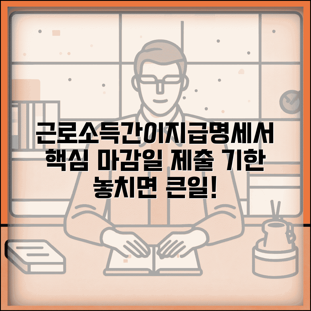 근로소득간이지급명세서 제출기한과 마감일 확인