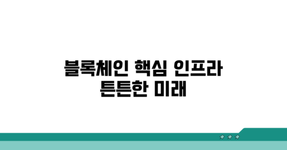 블록체인 인프라: 튼튼한 기반