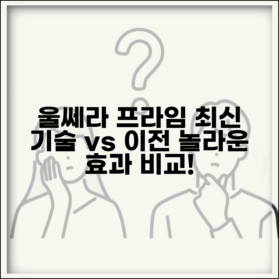 울쎄라 프라임 최신 기술과 기존 비교 효과