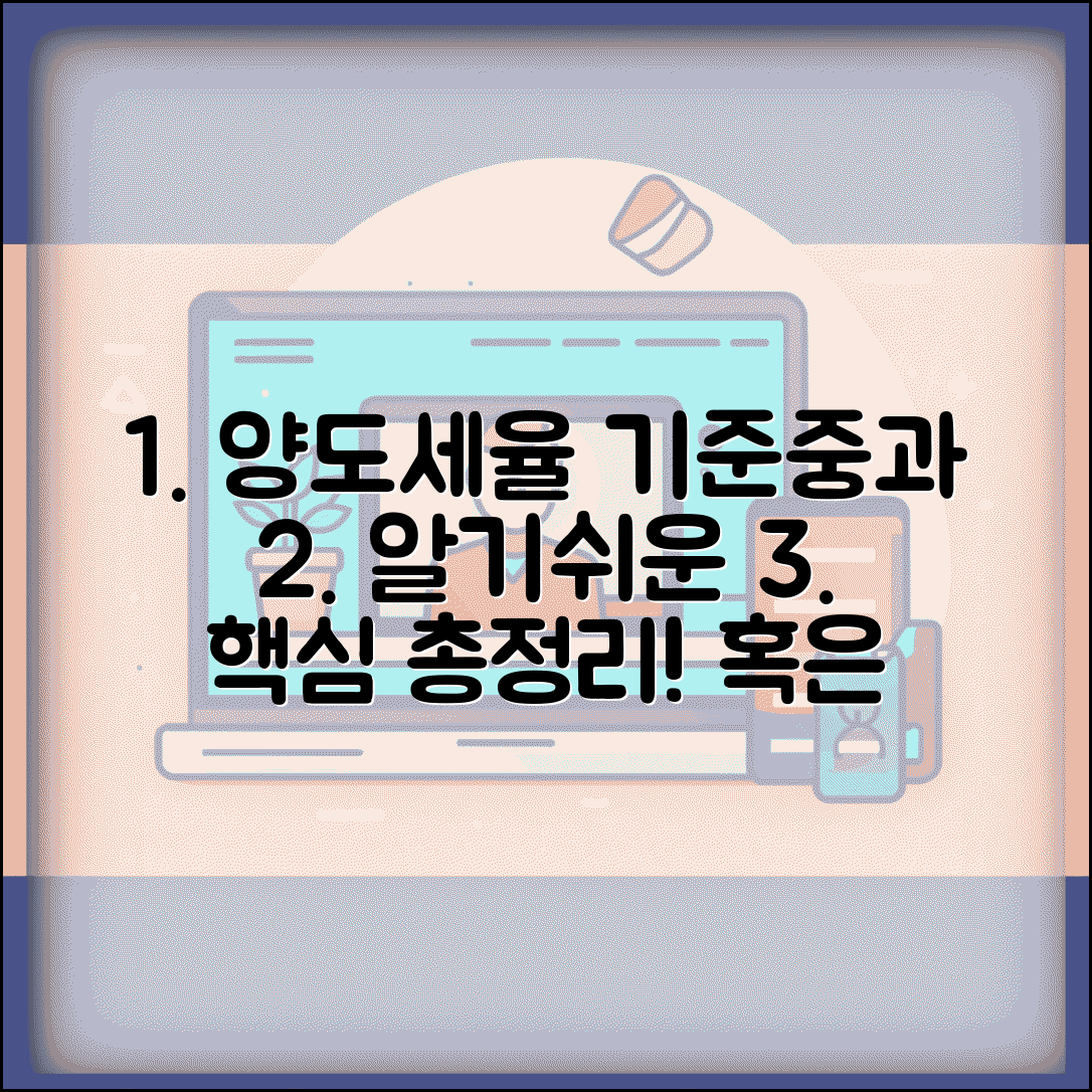 토지 양도세율 적용 기준과 중과세 총정리