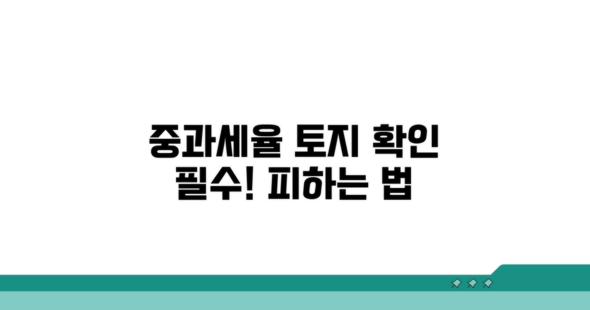 중과세율 대상 토지와 조건