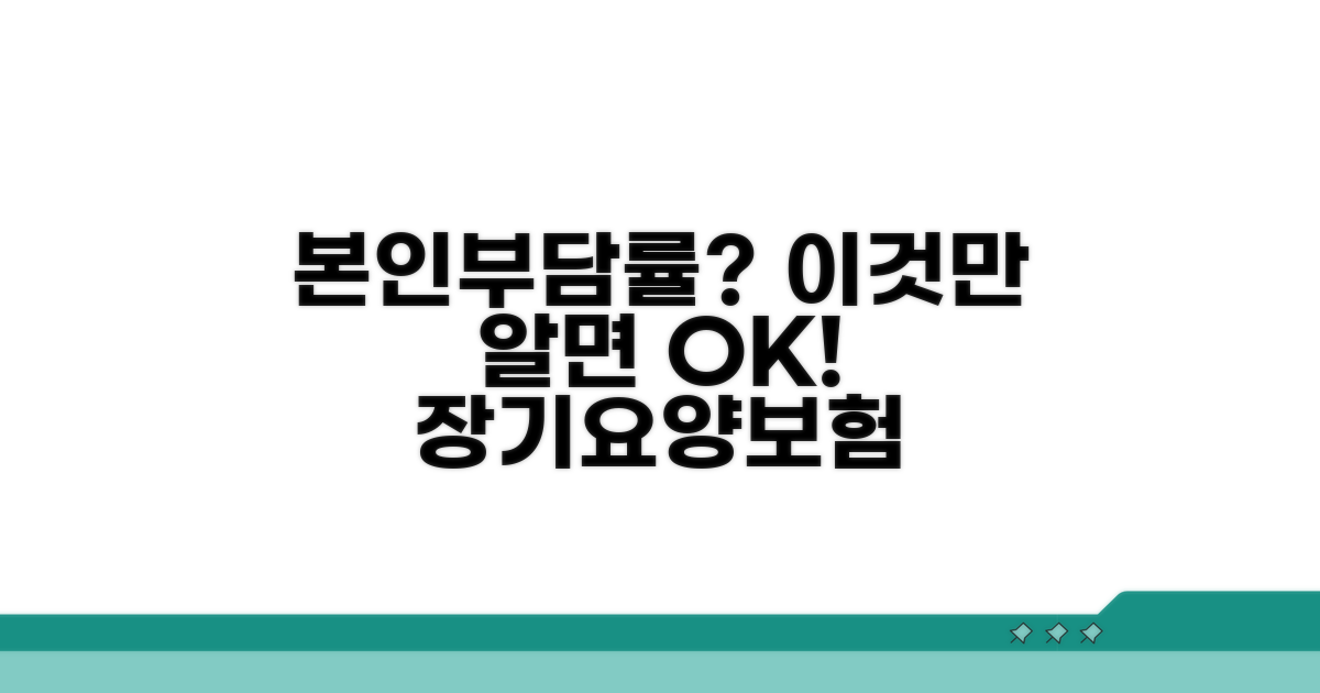 장기요양보험 본인부담률, 이것만 알면 돼요!