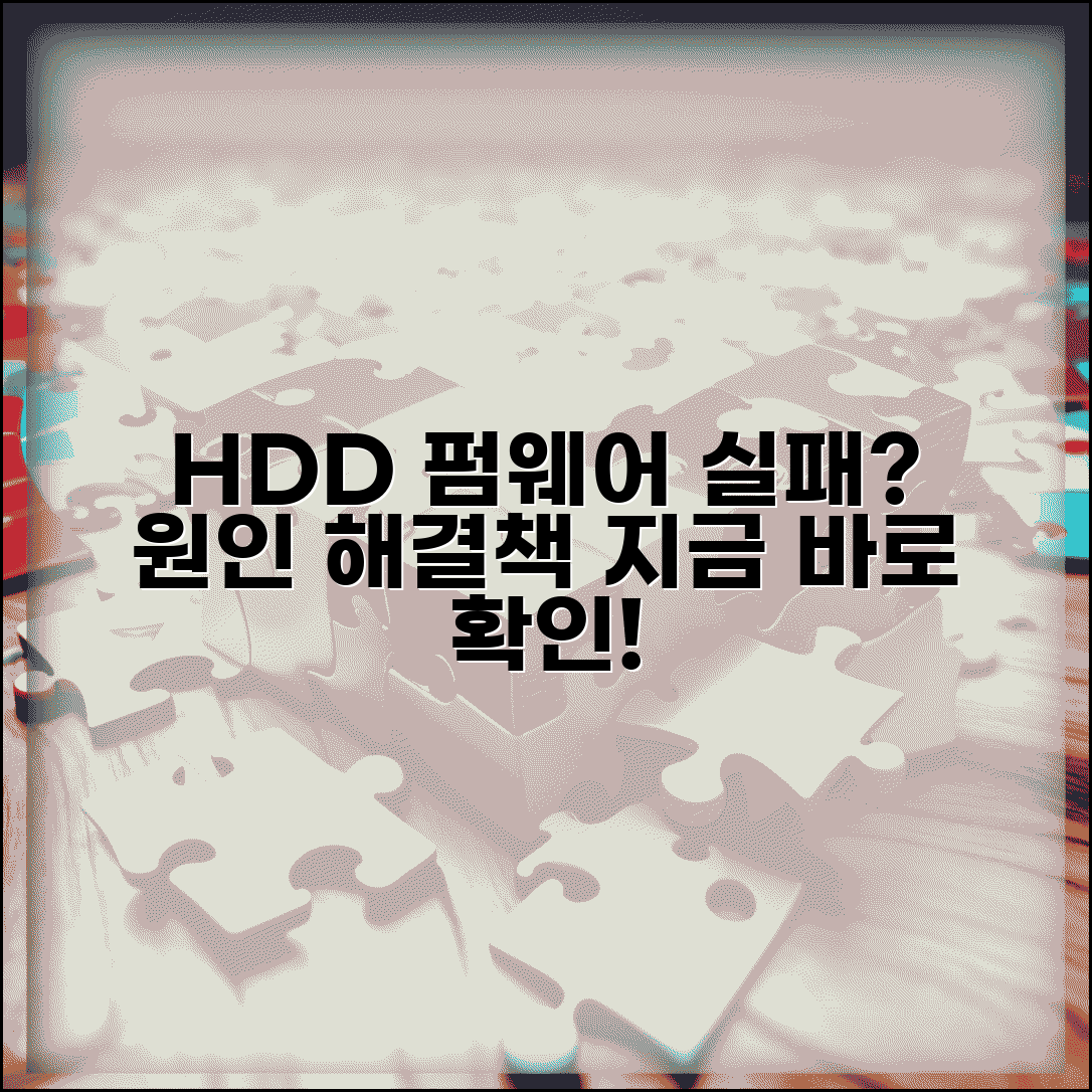 하드디스크 펌웨어 업데이트 오류 시 해결 방법 | HDD 펌웨어 실패 원인 및 대처법