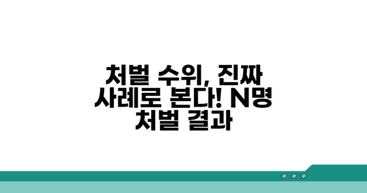 실제 사례로 알아보는 처벌 수위