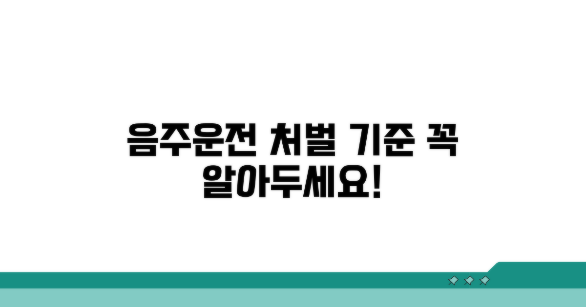 음주운전 처벌 기준과 절차 안내