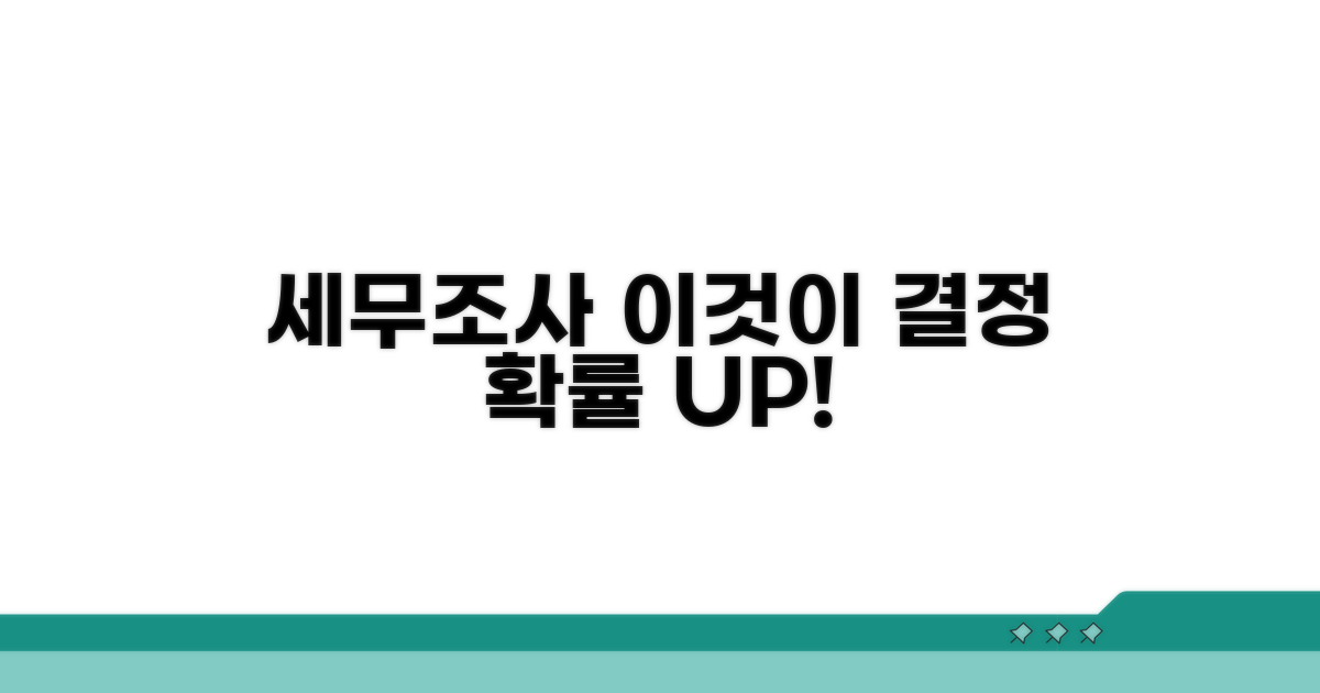 세무조사 확률, 무엇이 결정할까?
