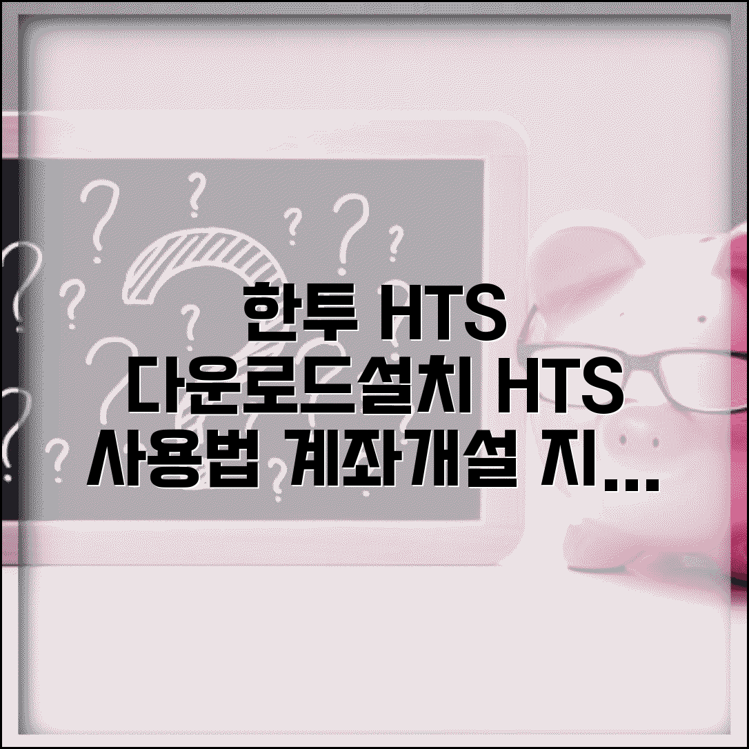 한국투자증권 HTS 다운로드 및 설치 | 한투증권 HTS 사용법, 계좌개설 방법 총정리