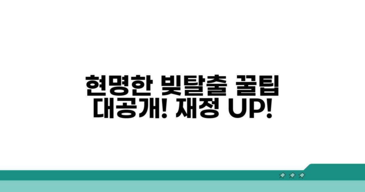 현명한 채무조정 활용 꿀팁