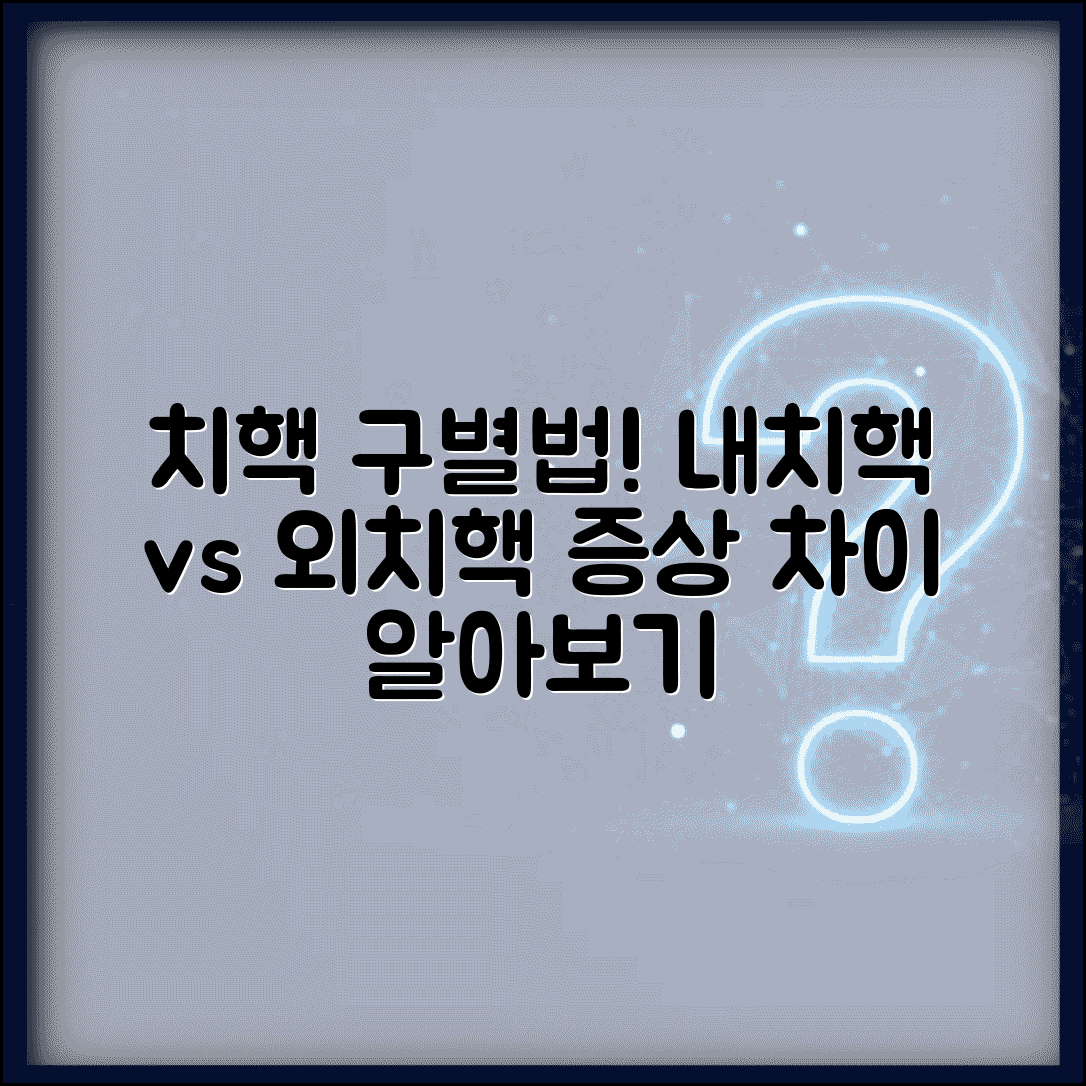 치핵증상 내치핵/외치핵 구분 | 위치에 따른 증상 차이와 불편함