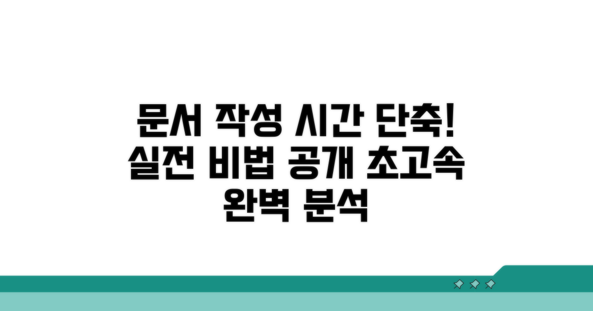 문서 작성 시간 단축 실전 활용법