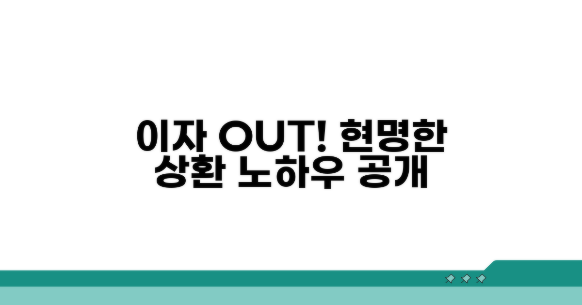 이자 부담 줄이는 상환 전략 노하우