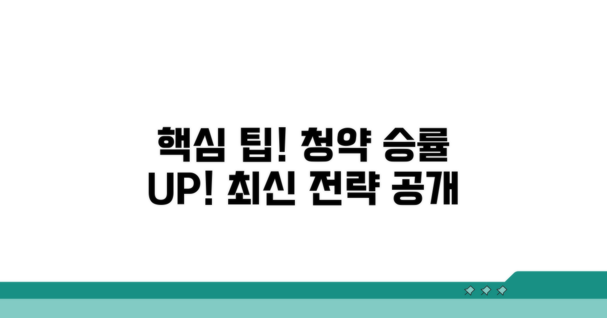 새로운 청약 전략 활용법