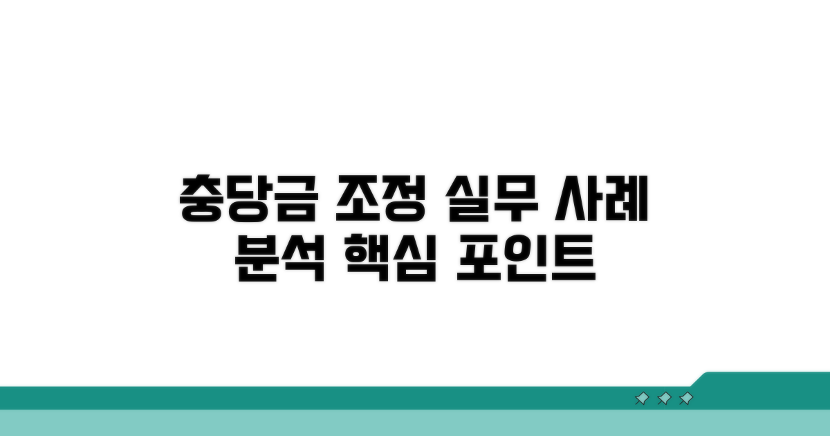 실무 사례로 보는 충당금 조정