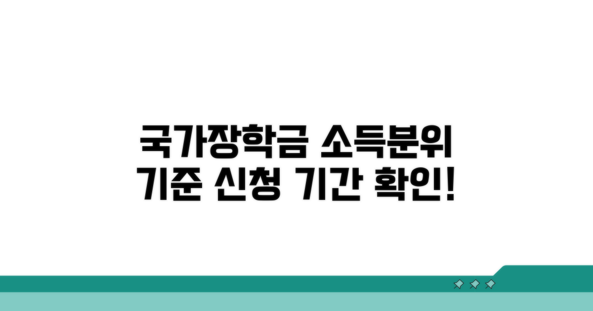 국가장학금 신청 기간과 소득분위 기준