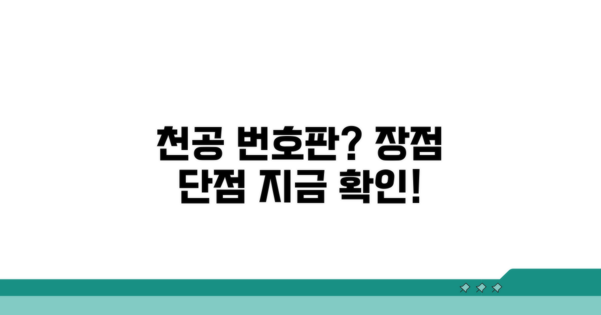 천공 번호판 장점과 단점 분석