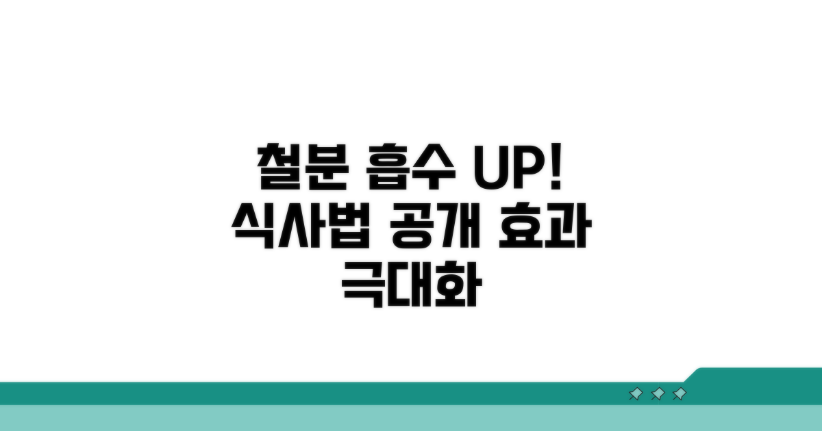 철분제 효과 극대화 식사법