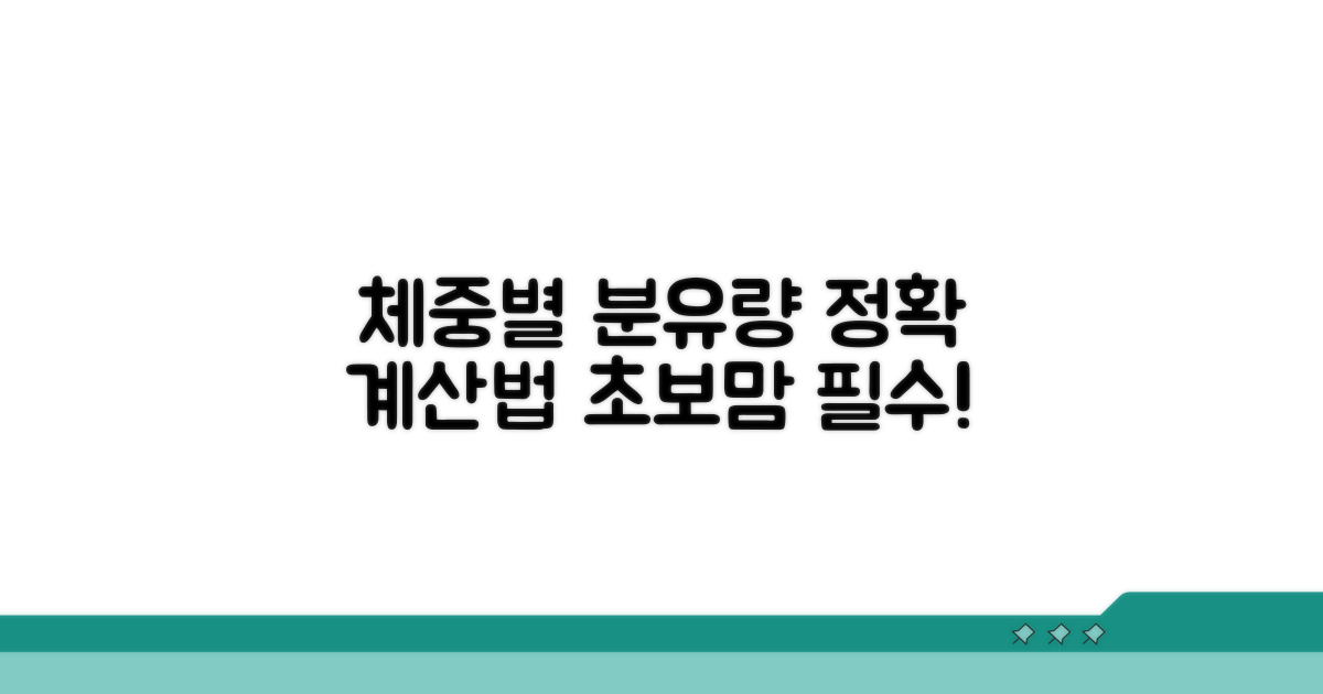 체중 기반 분유량 계산법 완벽 분석
