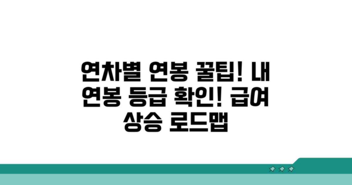 연차별 연봉 등급 완전 정복