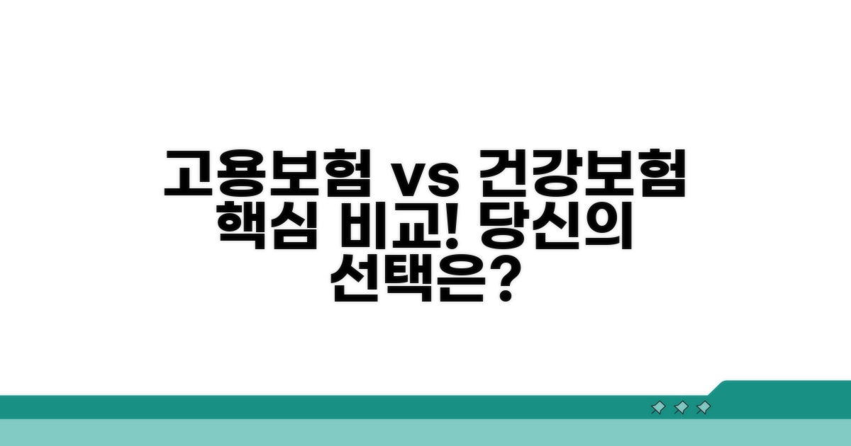 고용보험과 건강보험, 무엇이 다를까
