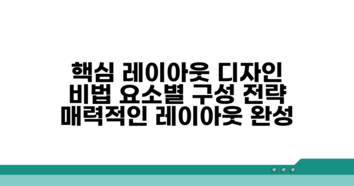 핵심 요소별 레이아웃 디자인 비법