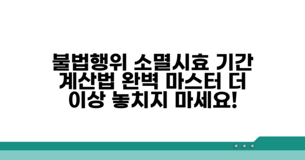 불법행위 소멸시효, 기간 계산법