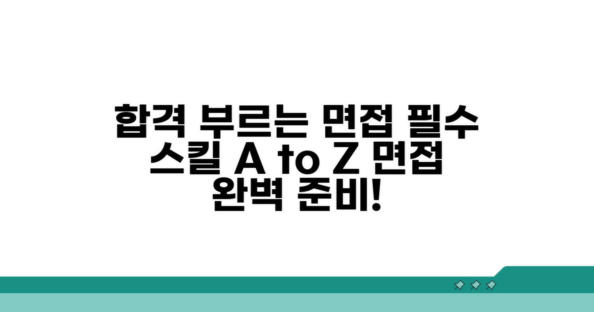 합격 부르는 면접 준비와 스킬