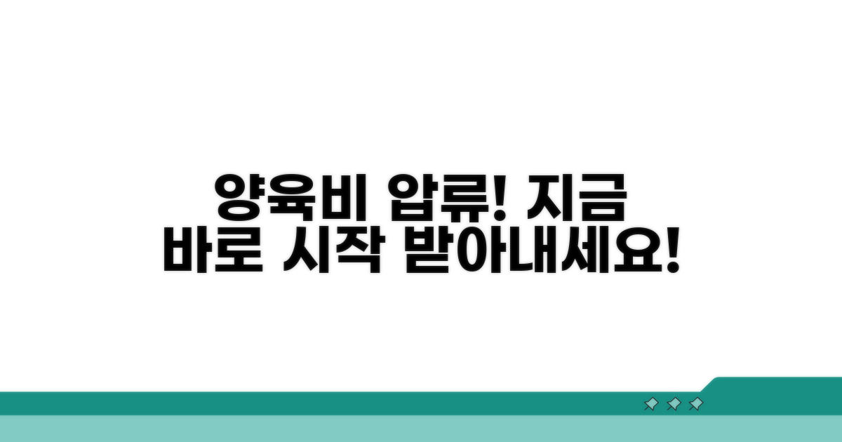 양육비 미지급 강제집행의 시작