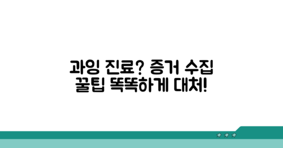 과잉 진료 상담 및 증거 수집 요령