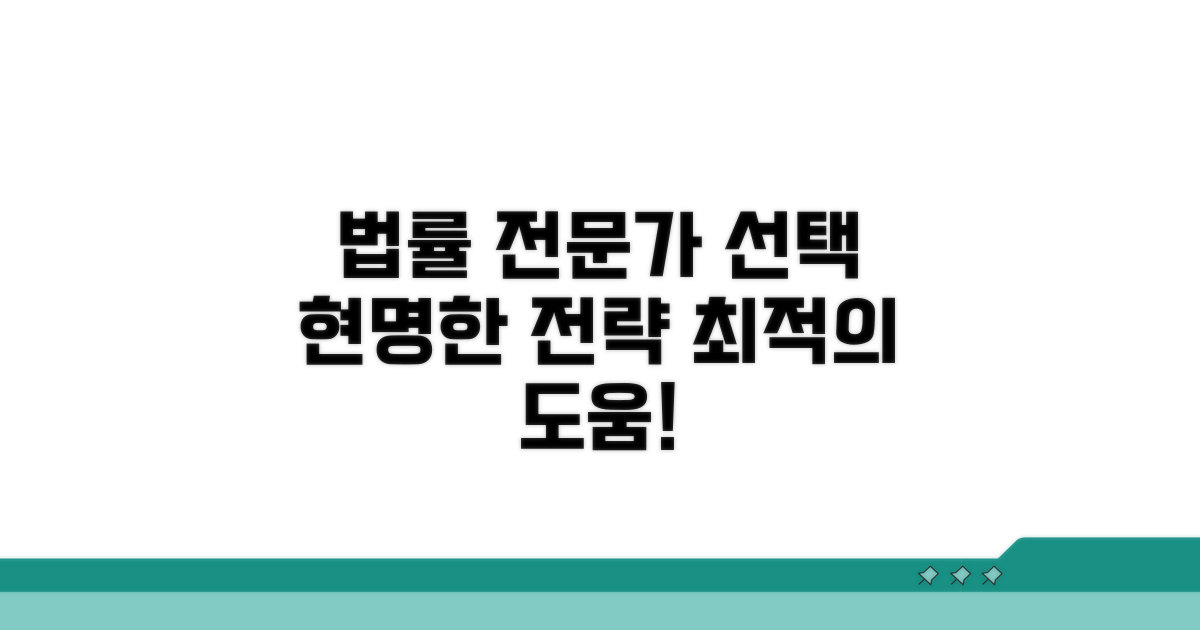 법률 전문가 도움: 현명한 선택 전략
