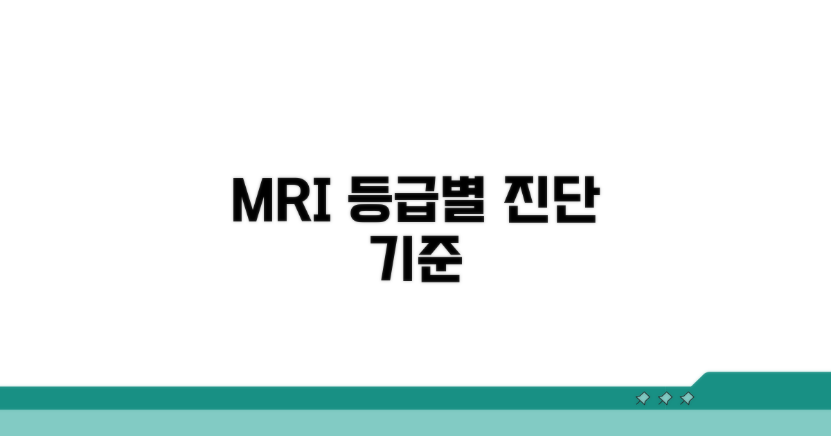 각 등급 진단 기준과 MRI 소견