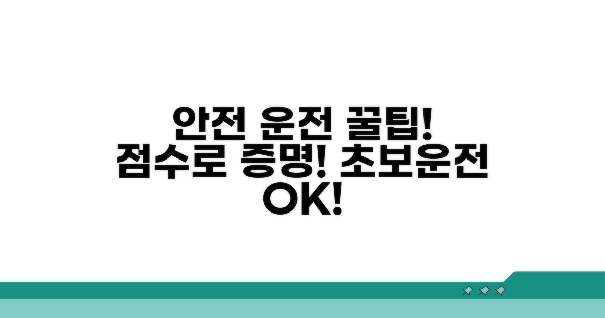 안전 운전 꿀팁, 점수로 증명하기