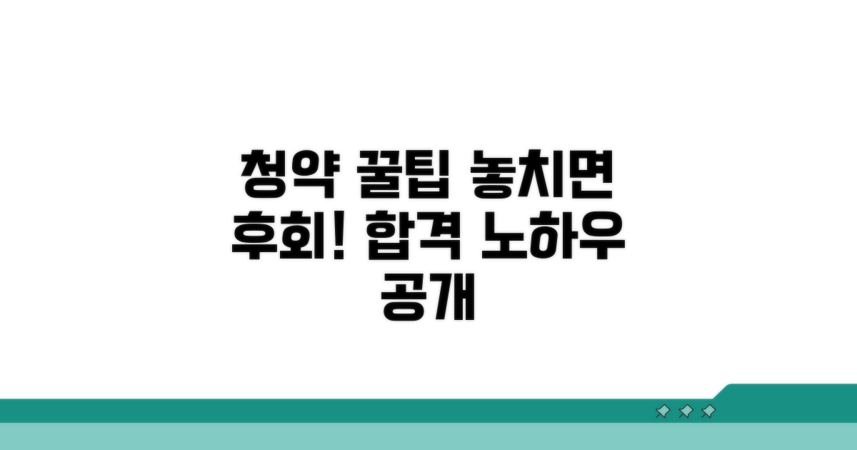 놓치면 안 될 청약 꿀팁과 노하우