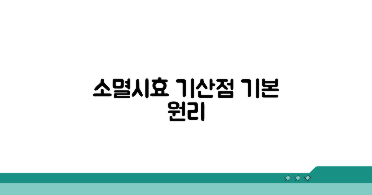 소멸시효 기산점 기본 원리