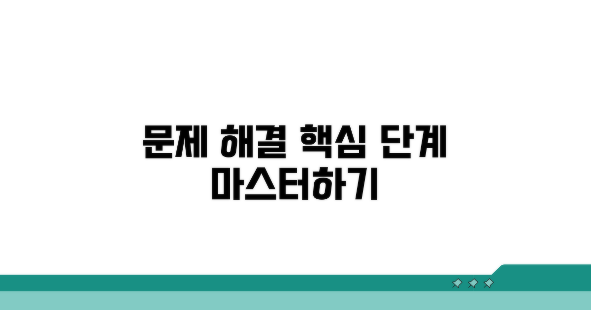 문제 해결을 위한 단계별 가이드