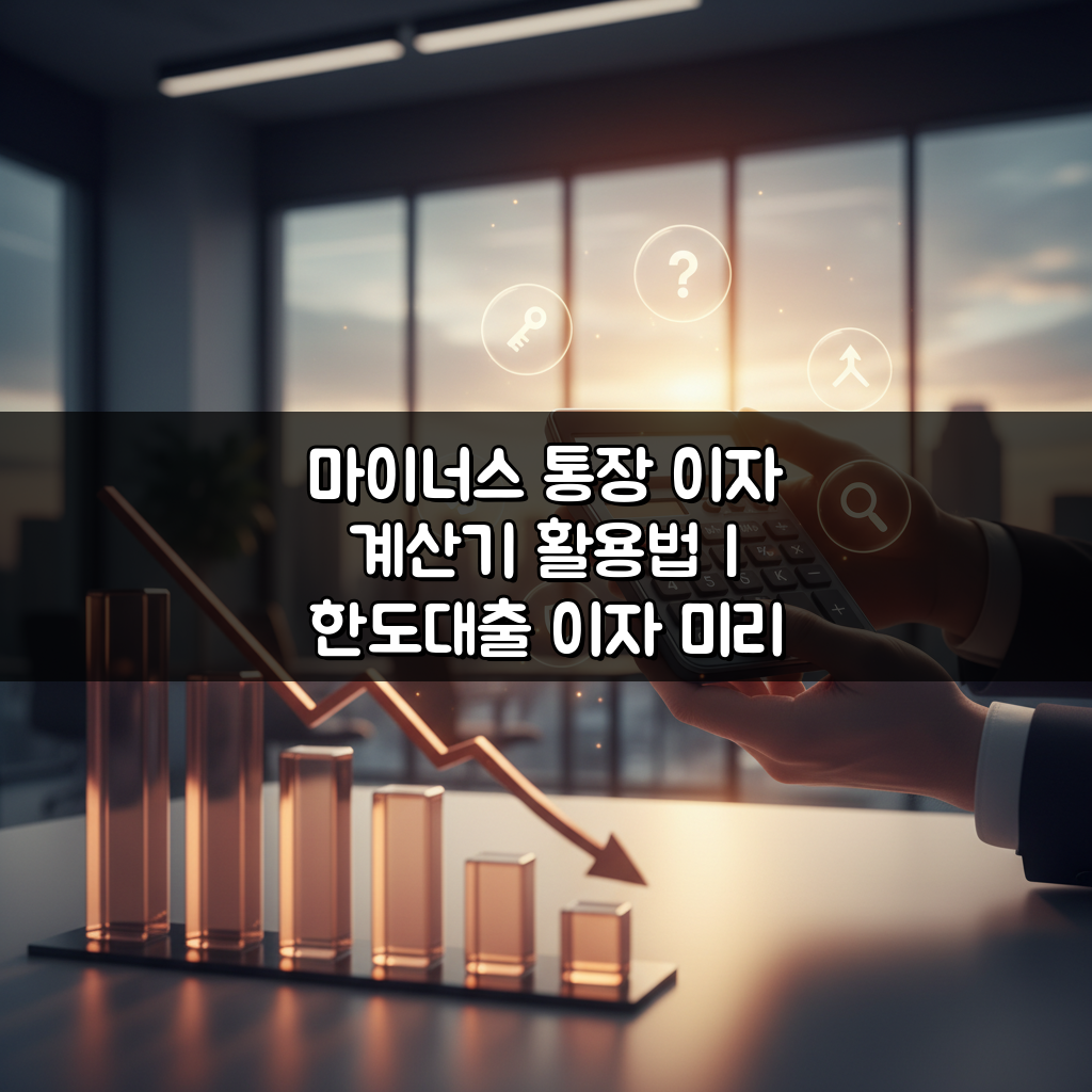 마이너스 통장 이자 계산기 활용법 | 한도대출 이자 미리 계산하기 5가지 팁
