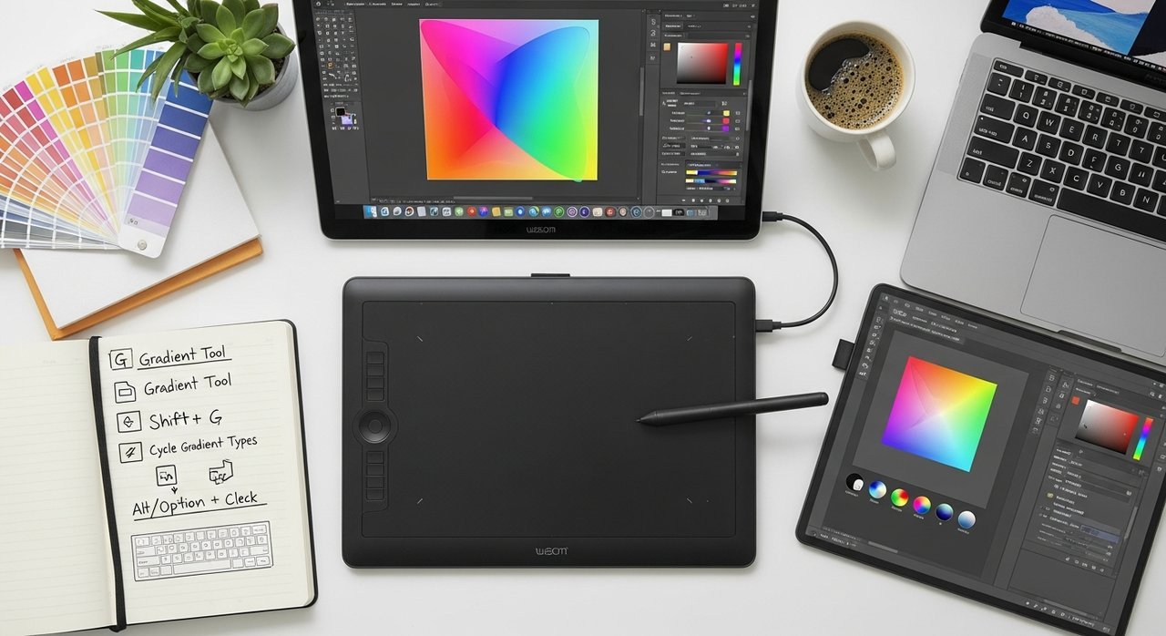 일러스트레이터 색상 그라디언트 단축키 총정리 | 컬러 작업 빠르게! 꿀팁 공개