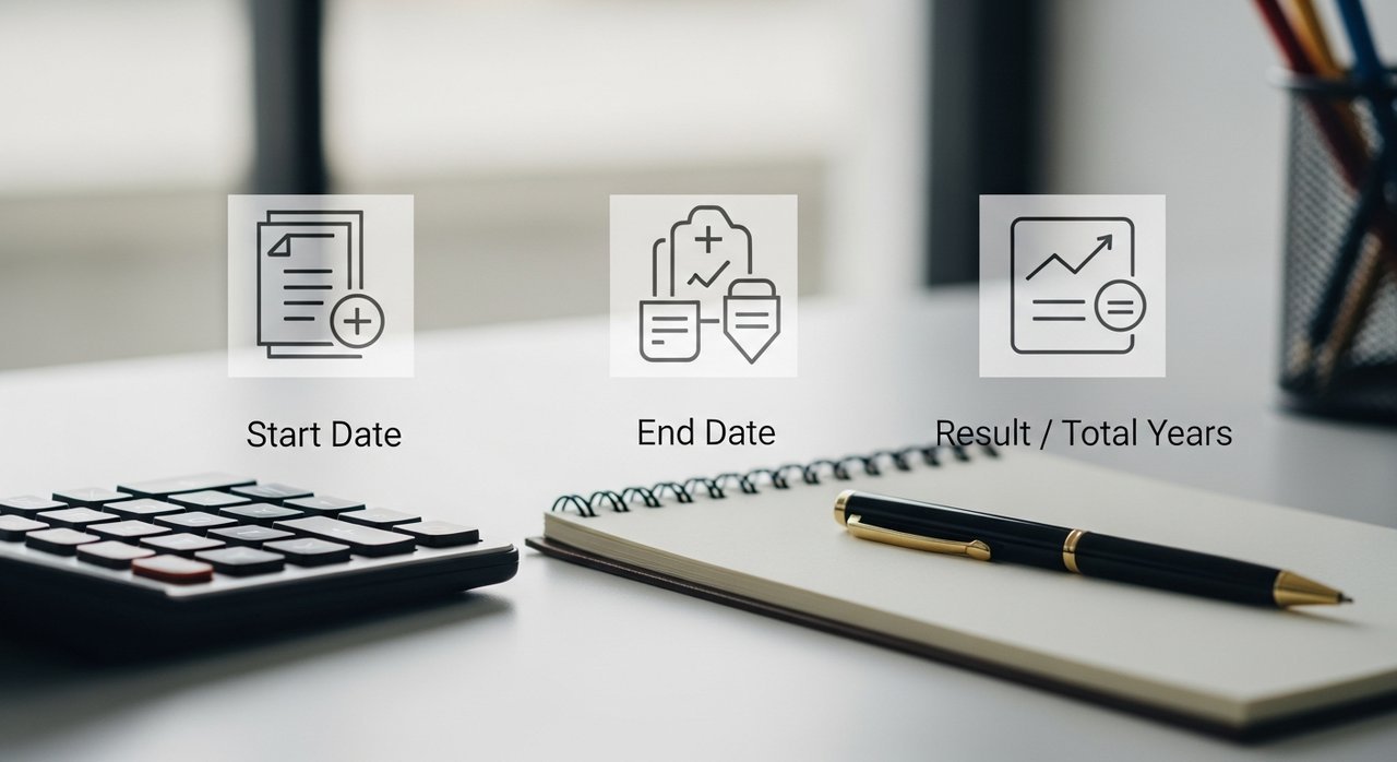 년차 계산 방법 공식 기준 | 근무 년차 산정 완벽 가이드 3단계