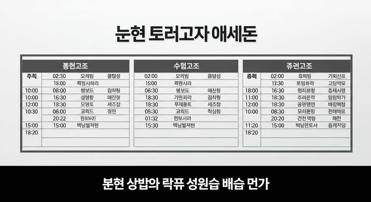 논현탑클래스학원 시간표: 정규반 특강반 주말반 일정 완벽 분석