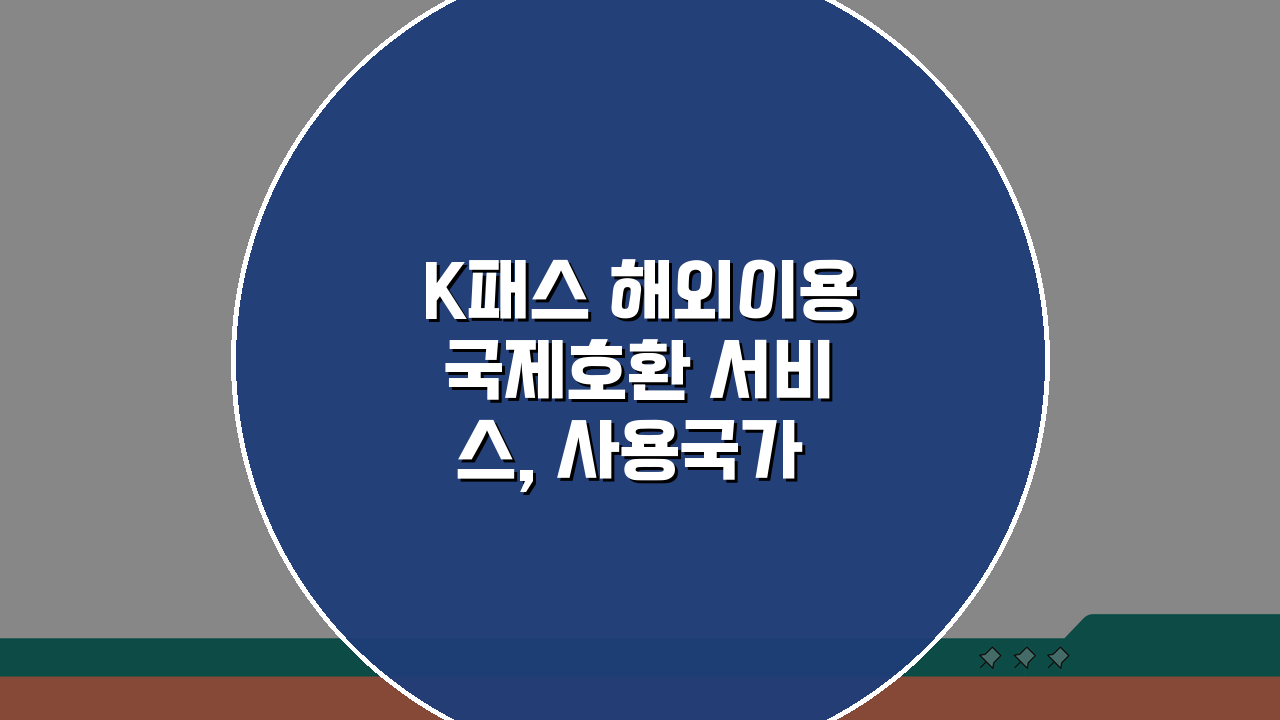 K패스 해외이용 국제호환 서비스, 사용국가·환율·방법 총정리