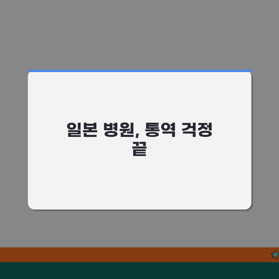 일본 해외여행보험 현지병원 이용가이드 | 한국어 통역서비스 정보 꿀팁 공유해요!